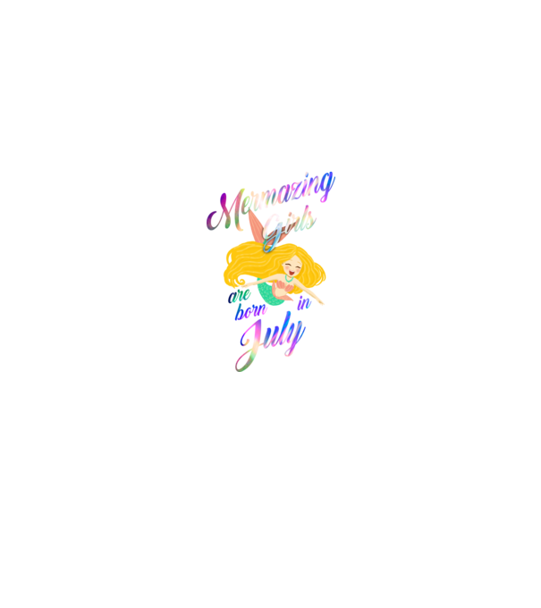 Mermazing girls are born july model negru pe tricou