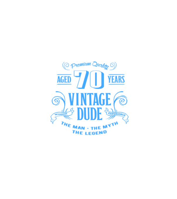Vintage Dude - 70 model turcoaz pe tricou