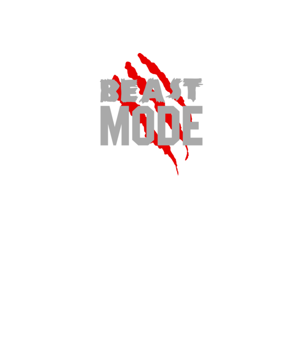 Beast mode model mov pe tricou