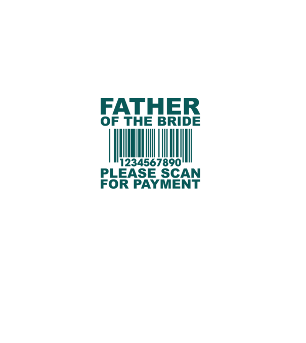Father of the bride model alb pe tricou