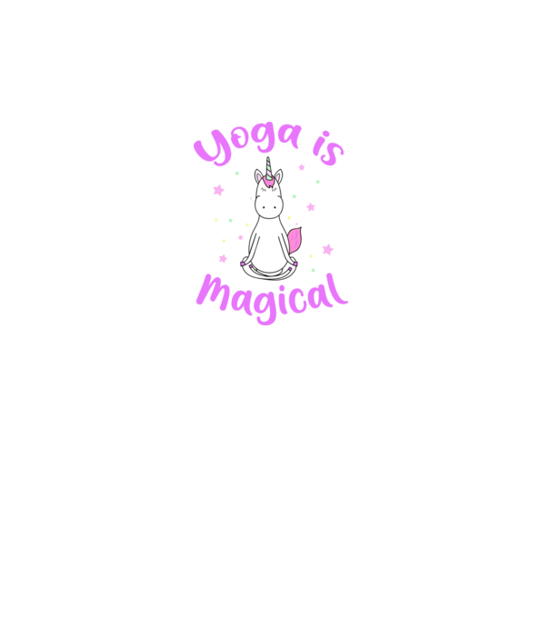 yoga is magical model turcoaz pe tricou