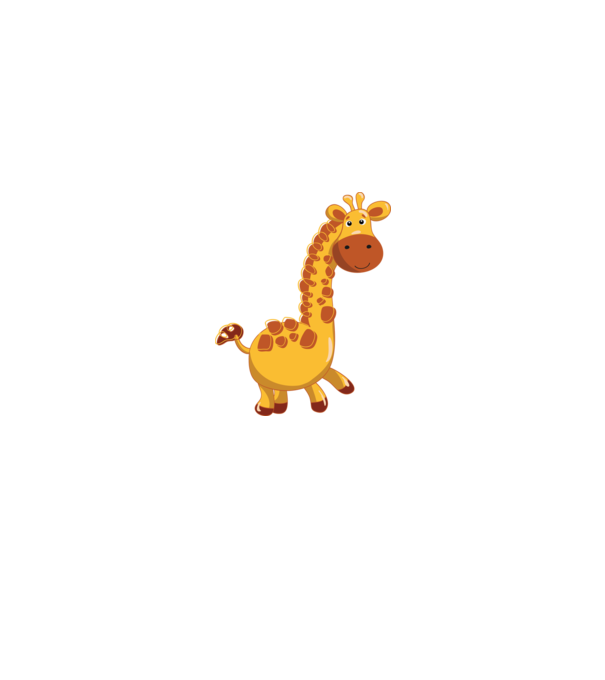 Cute giraffe model negru pe tricou