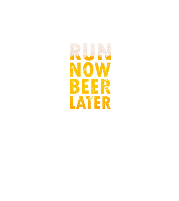 Run now beer later model negru pe tricou
