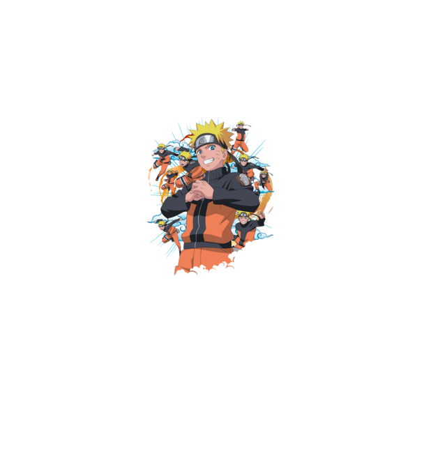 NARUTO model negru pe tricou