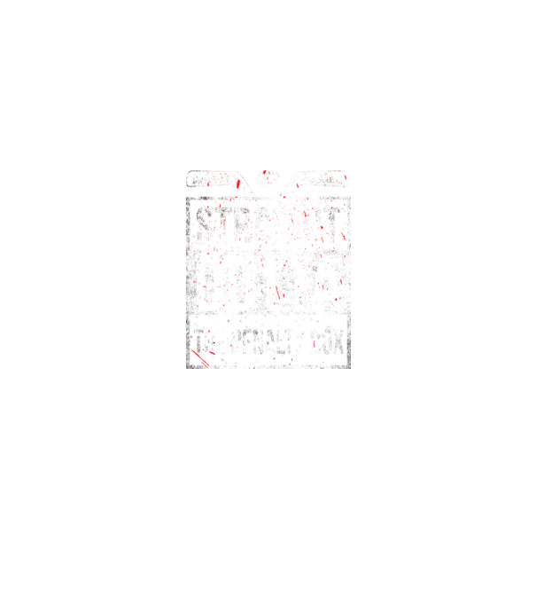 Straight outta the penalty box model negru pe tricou