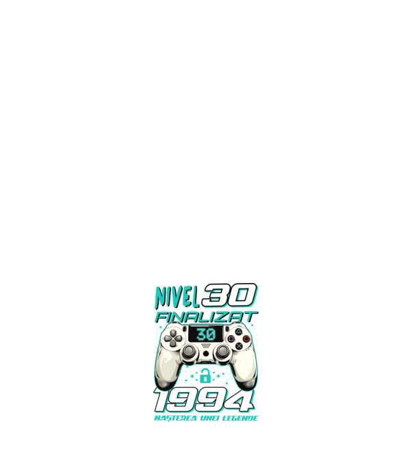 Nivel finalizat 30 1995 model albastru închis pe tricou