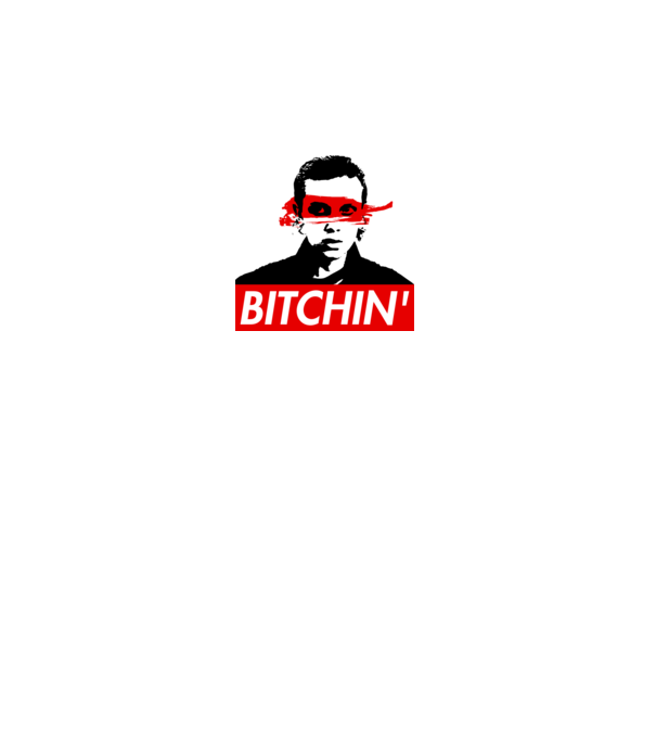 bitchin eleven model alb pe tricou