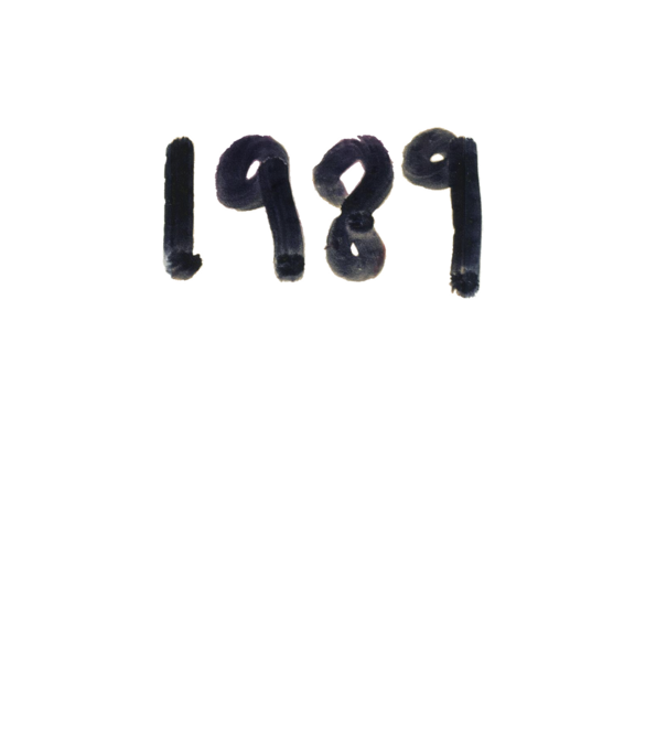 Taylor Swift 1989 text model alb pe tricou