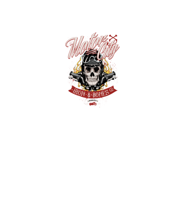 Motor City model negru pe tricou