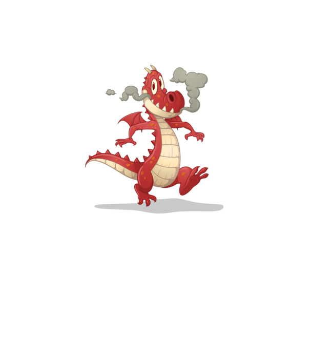 Dragon model gri pe tricou