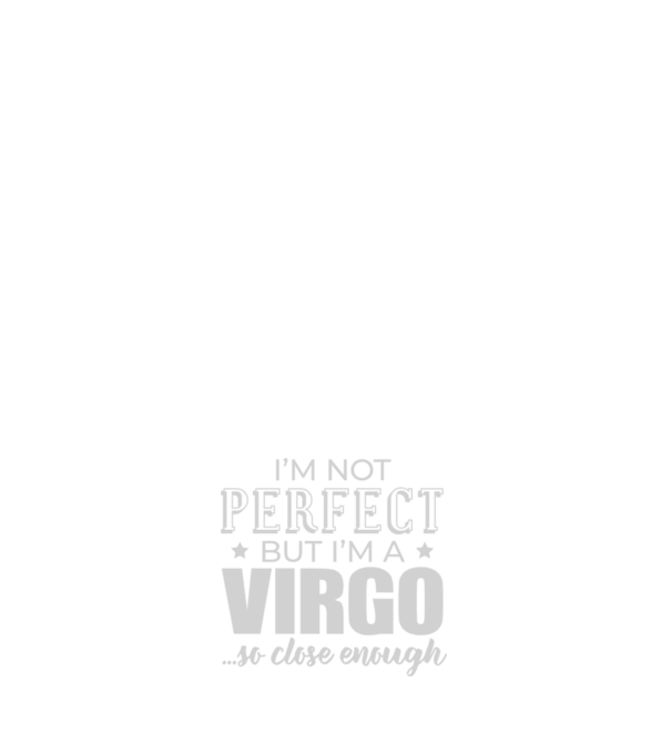 Not perfect, but VIRGO model albastru închis pe tricou