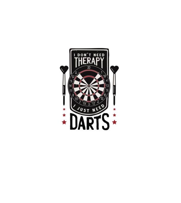 Darts Therapy model gri pe tricou