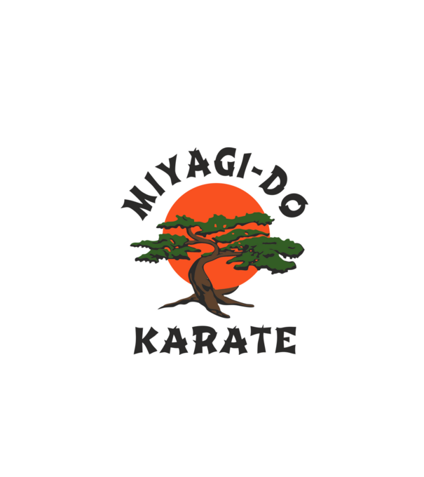 Miyagi-do karate cobra kai model alb pe tricou