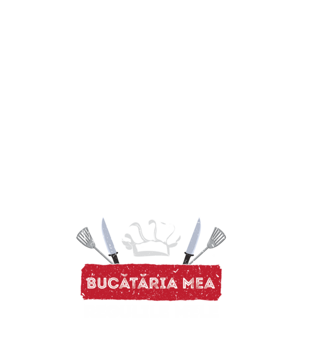 Bucătăria mea, regulile mele model negru pe tricou