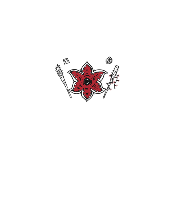 stranger things demogorgon head model negru pe tricou