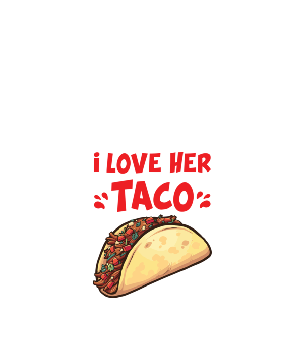 Couple TACO model alb pe tricou