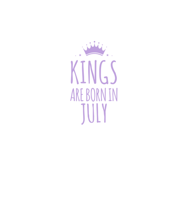 Kings are born in - July model roz neon pe tricou