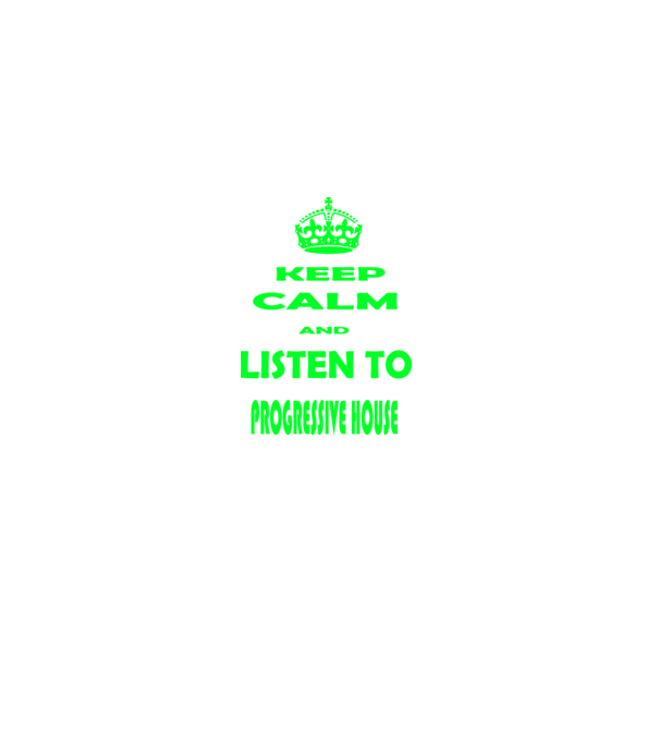 Keep Calm and Listen to prog-house model negru pe tricou