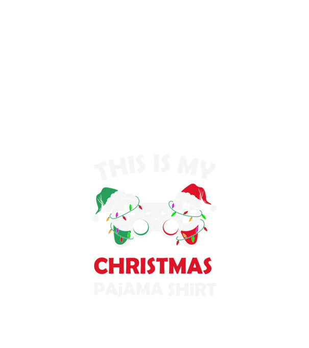 This is my christmas pajama model negru pe tricou