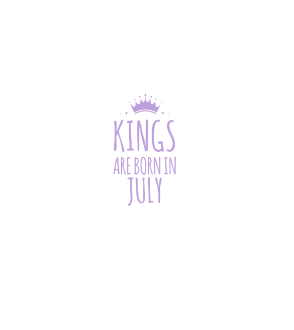 Kings are born in - July model albastru închis pe tricou
