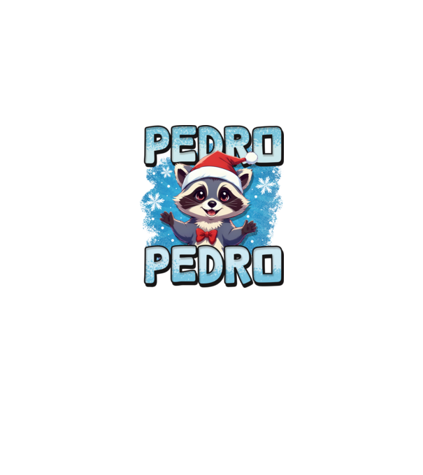Pedro pedro retro xmas model negru pe tricou