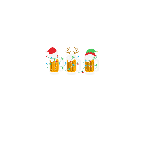 Christmas beer mugs model negru pe tricou