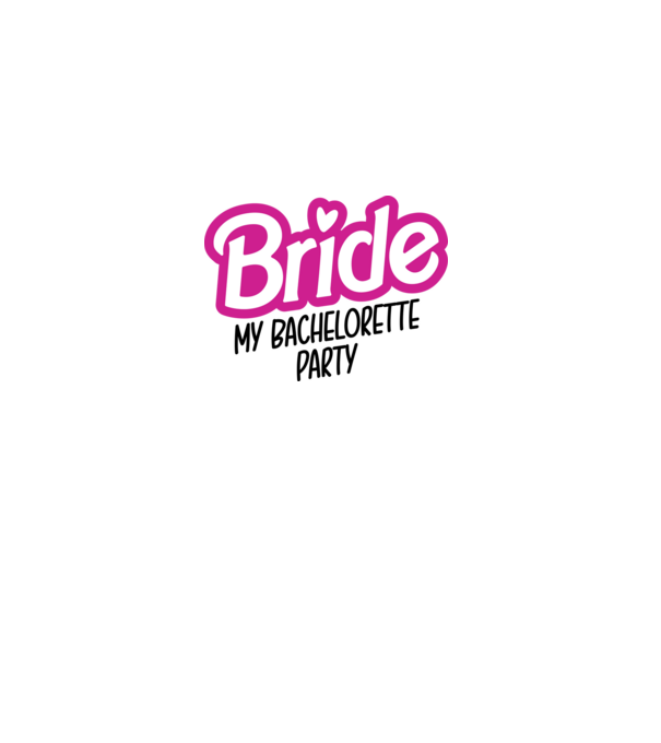 Bride Barbie model alb pe tricou