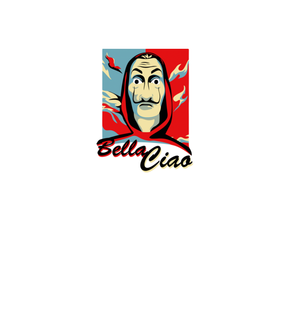 obey bella ciao model alb pe tricou
