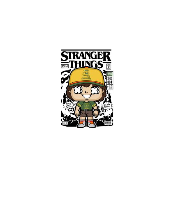 stranger things cereal model alb pe tricou