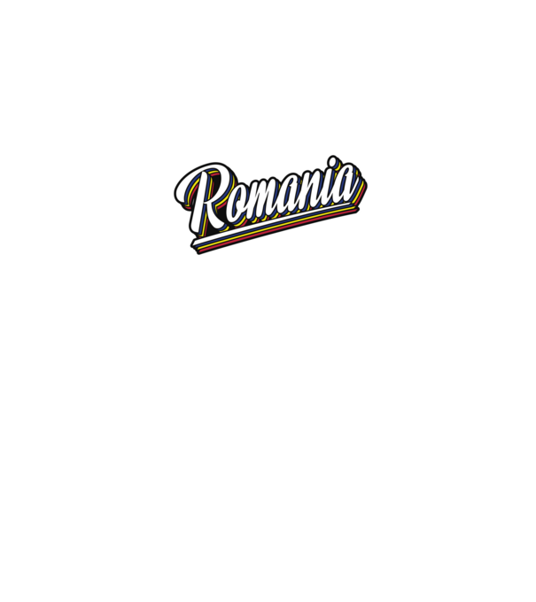 România retro model alb pe tricou