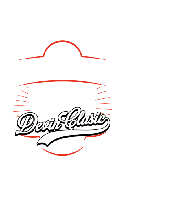 Devin Clasic - 1985 model alb pe tricou