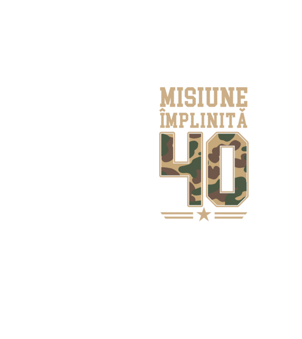 Misiune împlinită 40 model galben neon pe tricou