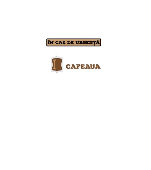 În caz de urgență, grupa mea sanguină este cafeaua model negru pe tricou