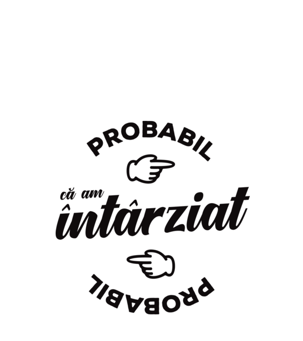 Probabil că am întârziat model verde de măr pe tricou