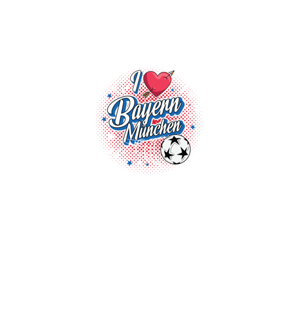 Popart Bayern model negru pe tricou