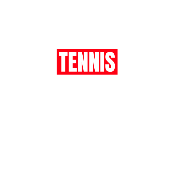 TENNIS HERO model negru pe tricou