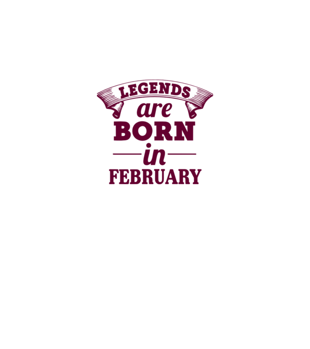 Legends are born in February model gri pe tricou