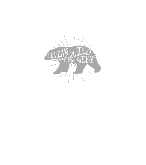 Living on a wild side X model negru pe tricou