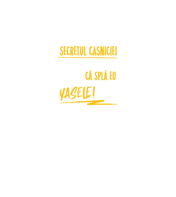 Secretul căsniciei sănătoase model negru pe tricou