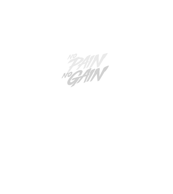 No Pain No Gain typography model gri pe tricou