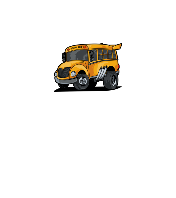 Autobuze model alb pe tricou