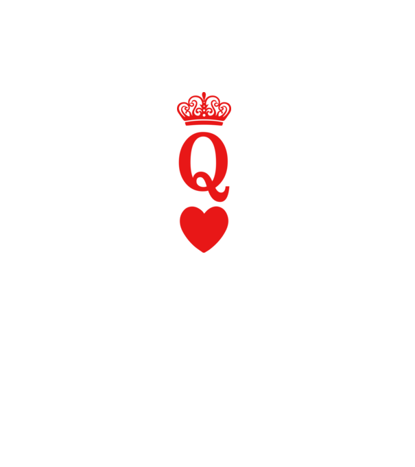 Queen model alb pe tricou