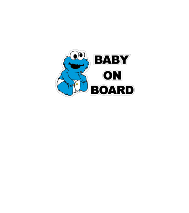 Baby Monster model alb pe tricou