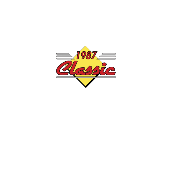 Classic - 1987 model gri pe tricou