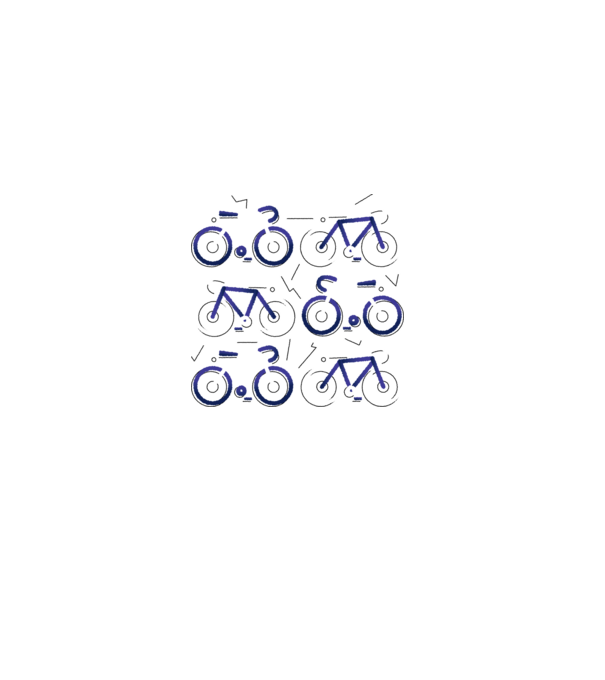 Bikes model albastru deschis pe tricou