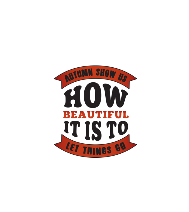 Autumn show us how beautiful it is model alb pe tricou