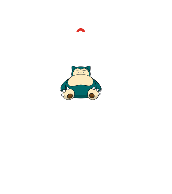 Keep Calm Snorlax model negru pe tricou