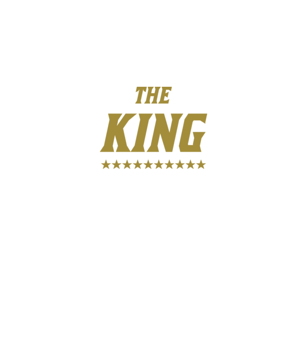 The King model negru pe tricou