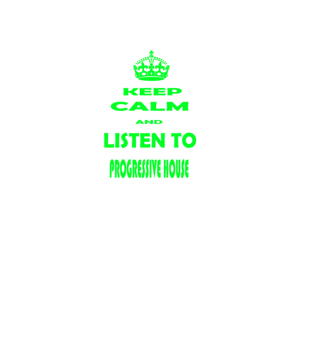 Keep Calm and Listen to prog-house model negru pe tricou