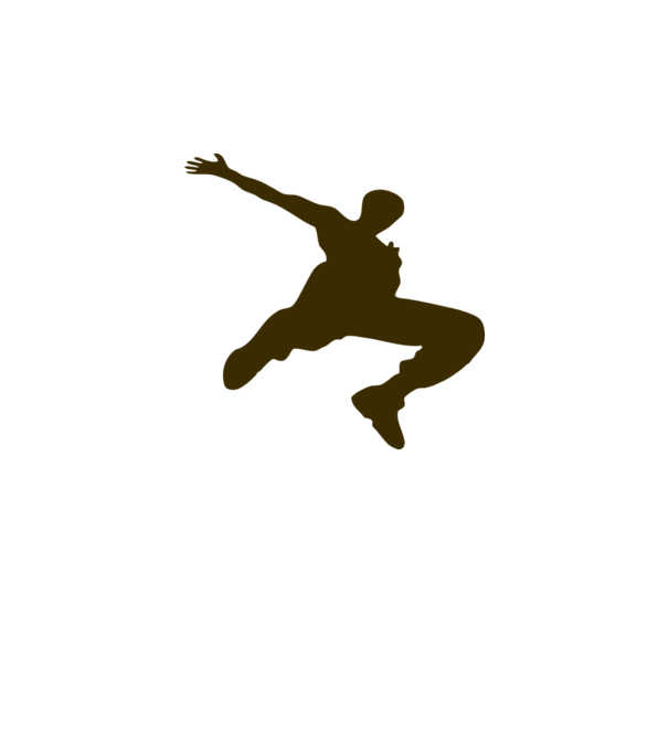 Logo Parkour model alb pe tricou